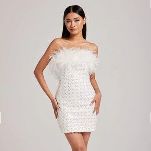 Nadine Merabi Harlow White Dress